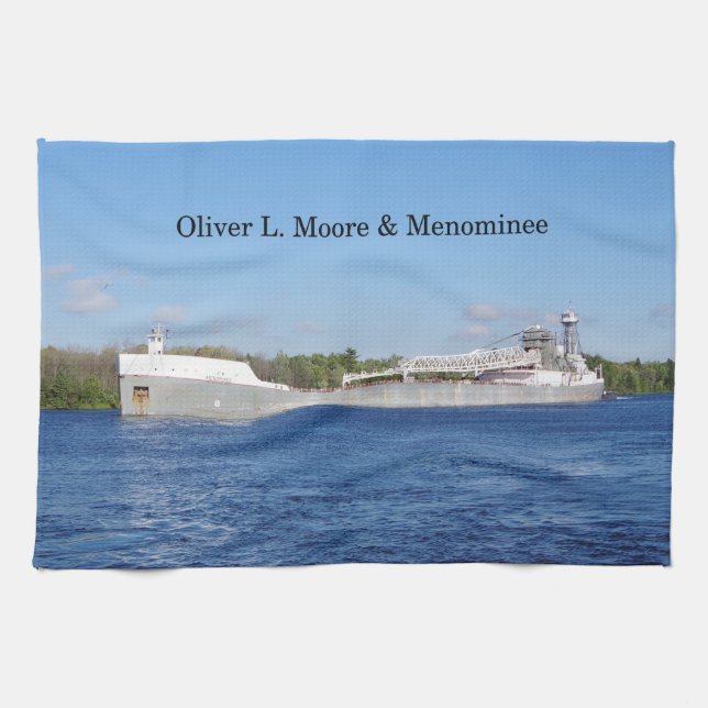 Oliver L. Moore & Menominee kökshandduk (Horisontell)