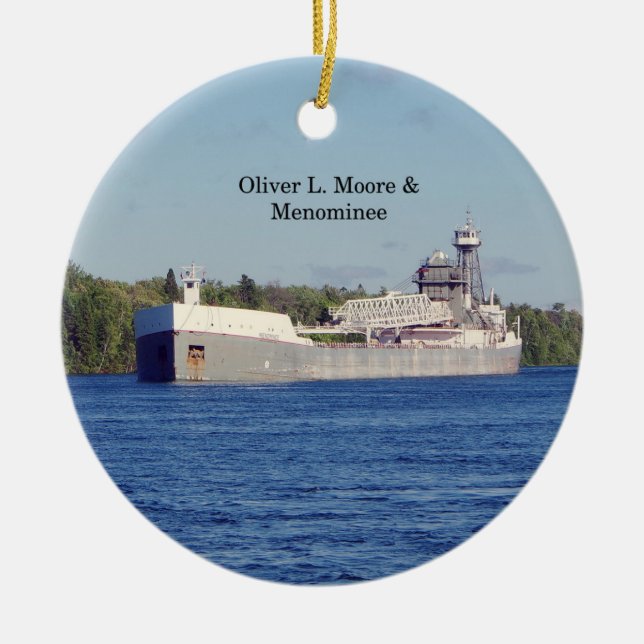 Oliver L. Moore & Menominee ornament (Framsidan)