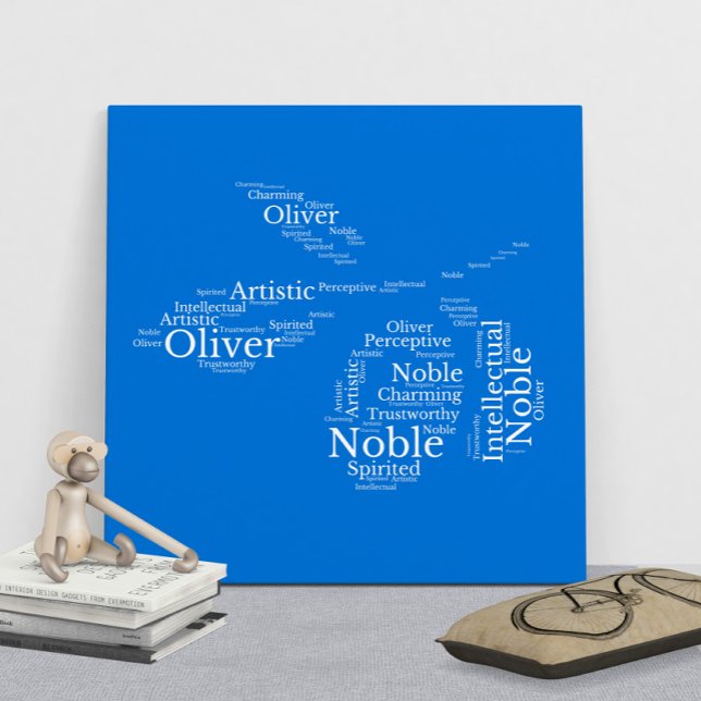 Oliver Namn Cloud Anpassade Poster (Skapare uppladdad)