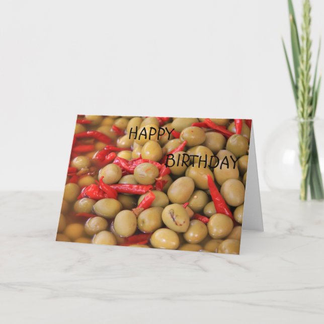 Oliver och Chillies Grattis på födelsedagen Card Kort (Framsida)