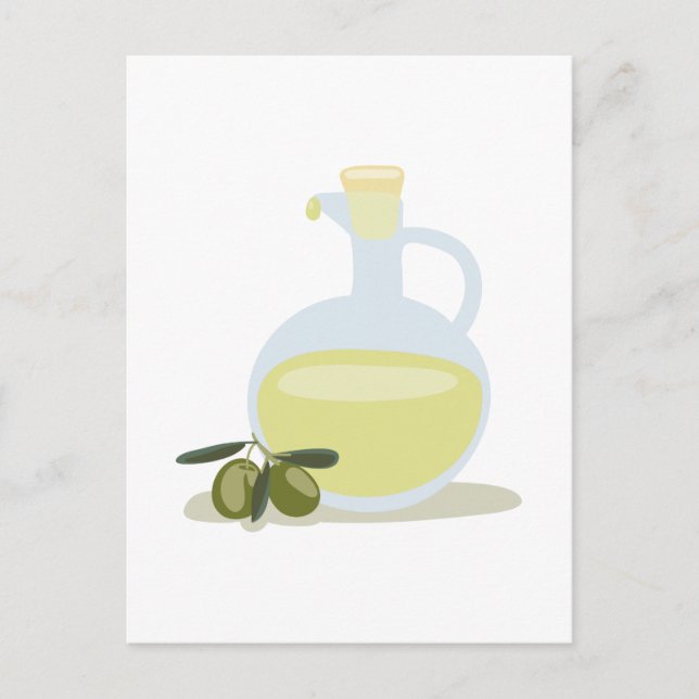 Oliver och olja vykort (Framsida)