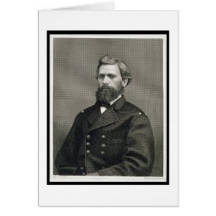 Oliver Otis Howard (1830-1909), graverad av Robert Hälsningskort