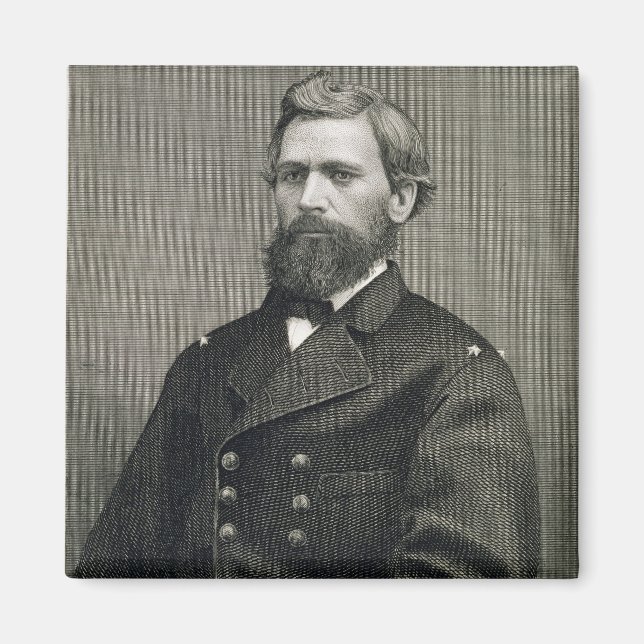 Oliver Otis Howard (1830-1909), graverad av Robert Magnet (Framsidan)