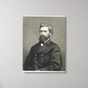 Oliver Otis Howard (1830-1909) som inristas av Canvastryck