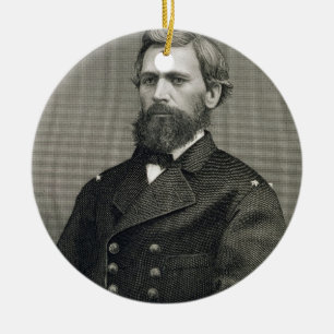 Oliver Otis Howard (1830-1909) som inristas av Julgransprydnad Keramik