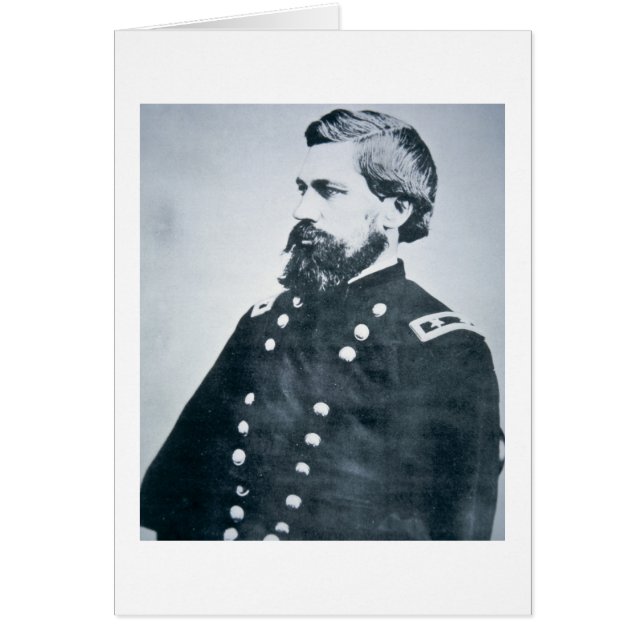 Oliver Otis Howard (b-/wfotoet) Hälsningskort (Framsidan)