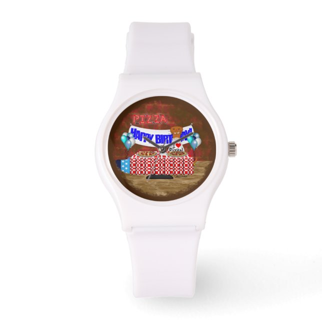 Oliver Otter är 6 år gammal! Grattis på födelsedag Armbandsur (Framsida)