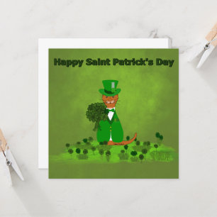 Oliver Otter Picking Shamrocks-Saint patrick