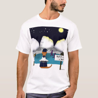 Oliver Otter Skates vid floden T Shirt