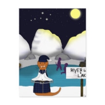 Oliver Otter Skates vid floden