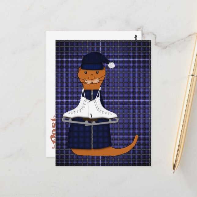 Oliver Otter Skates Vykort (Fram/Back In Situ)