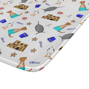 Oliver Otter Summer Beach Vacation Mönster