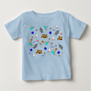 Oliver Otter Summer Beach Vacation Mönster T Shirt