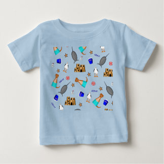 Oliver Otter Summer Beach Vacation Mönster T Shirt