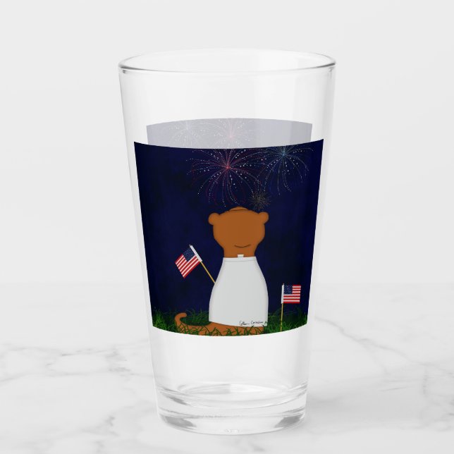 Oliver Otter Watching Fireworks Glaskopp (Framsida)