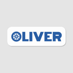 Oliver Petrol Head Namnbricka