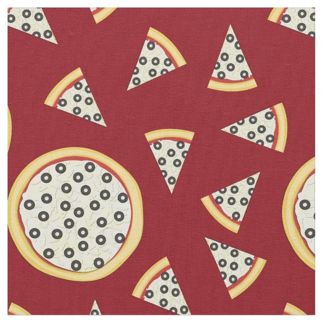 Oliver Pizza Cute Food Kids Tyg (Närbild)