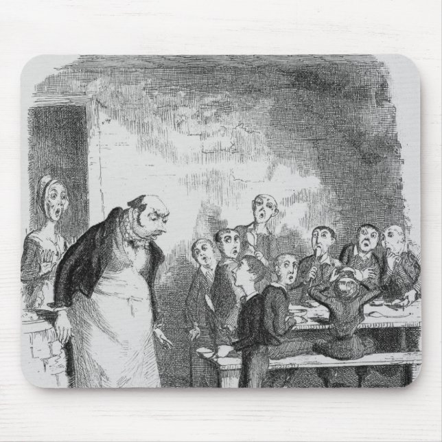 Oliver som frågar för mer musmatta (Framsidan)