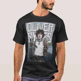 Oliver Sykes Illustration – Rockstjärna Porträtt T Shirt