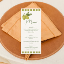 oliver teckning Bröllop Menu