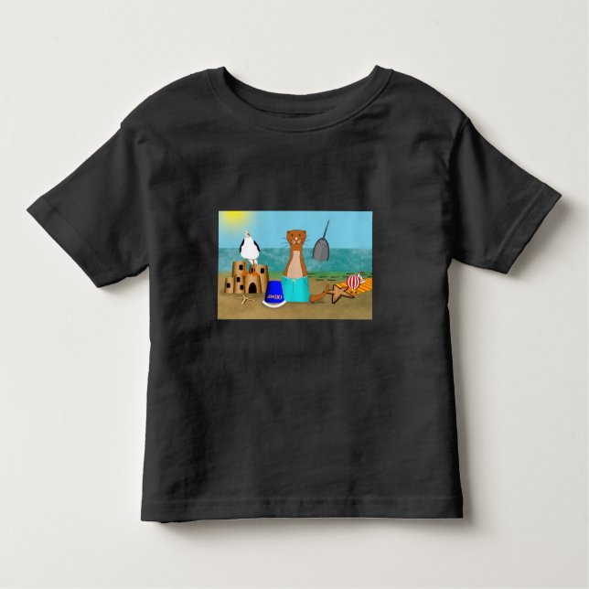 Oliver The Oters Beach Vacation T Shirt (Framsida)