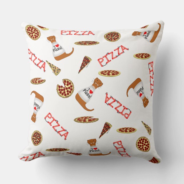 Oliver The Otters Födelsedagsfest Deconstructed Pa Kudde (Framsida)