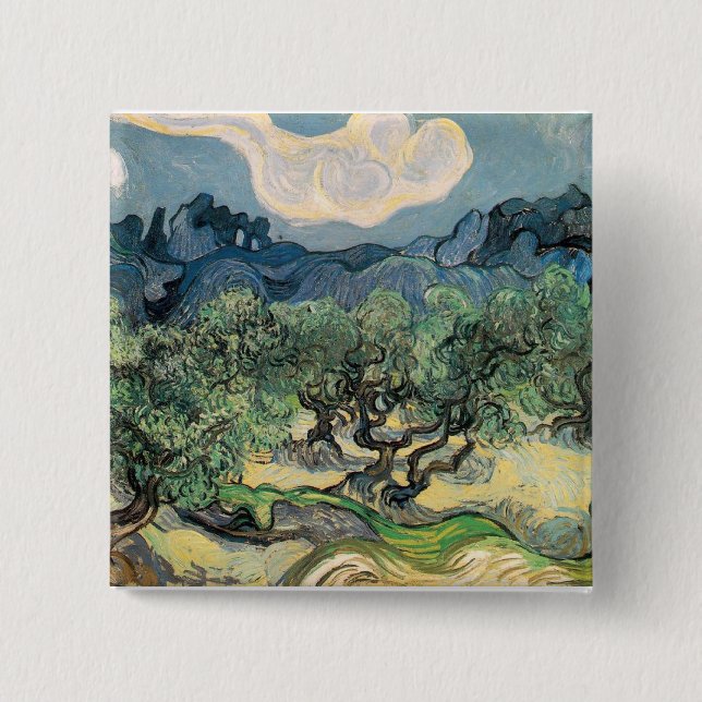 oliver träd, 1889, Vincent van Gogh Knapp (Framsida)
