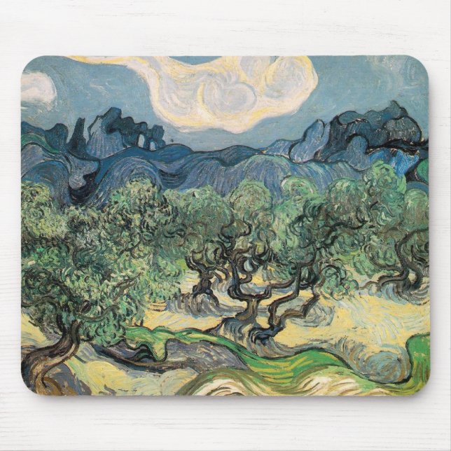 oliver träd, 1889, Vincent van Gogh Musmatta (Framsidan)
