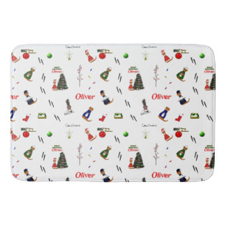 Oliver Utter Christmas Slumpmönster Badrumsmatta