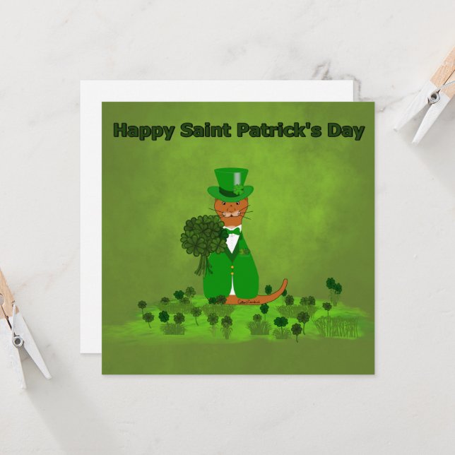 Oliver Uttern Plockar Shamrocks- Saint Patrick (Fram/Back In Situ)