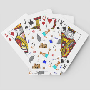 Oliver Uttern Sommar Strand Semester Mönster Casinokort