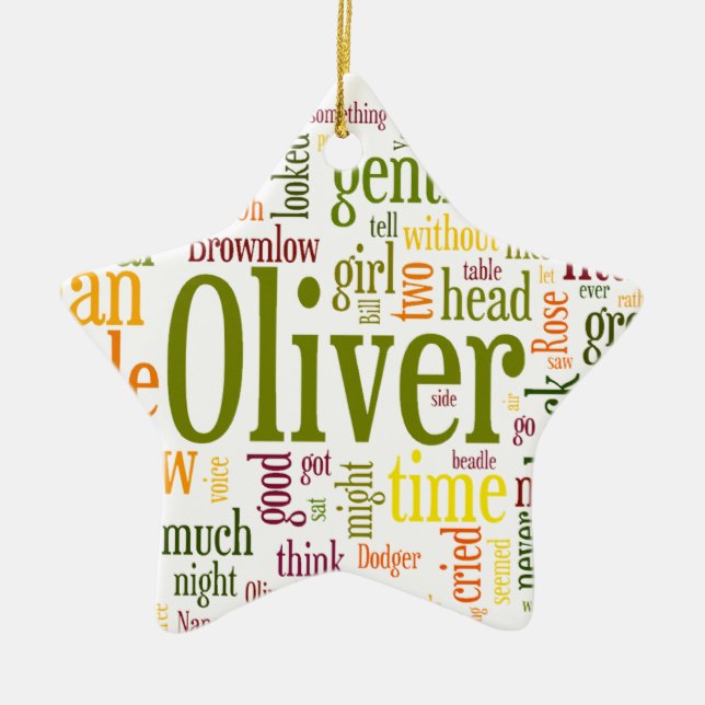 Oliver vridning julgransprydnad keramik (Framsidan)