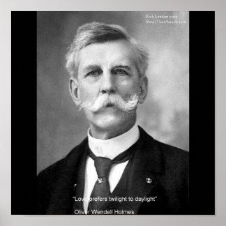 Oliver W Holmes "Kärlek Twilight" Offerten Poster