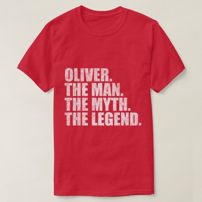 OliverOliver Namn Oliver given namn T Shirt (Design framsida)