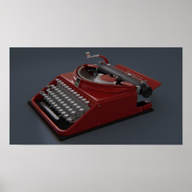 Olivetti Ico 1932 Poster (Framsidan)