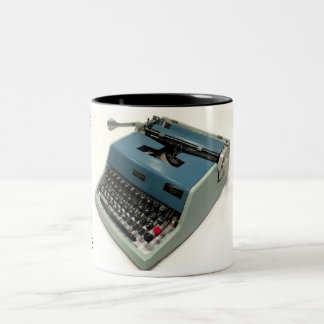Olivetti-Underwood 21 skrivmaskin Två-Tonad Mugg