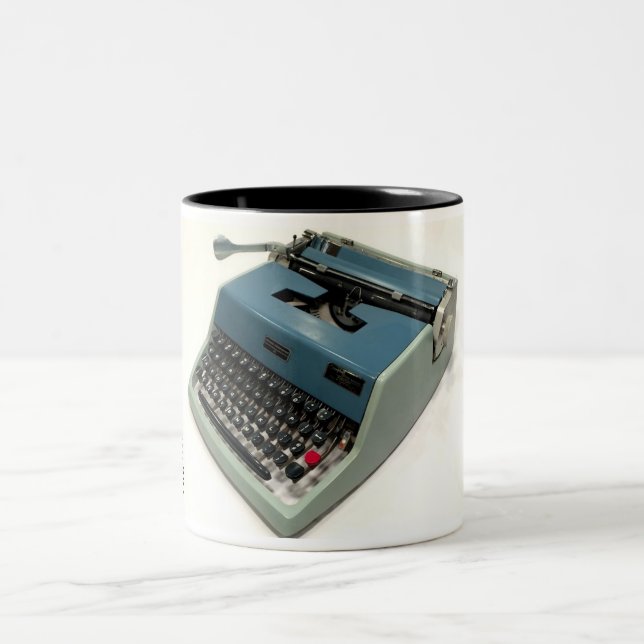Olivetti-Underwood 21 skrivmaskin Två-Tonad Mugg (Center)