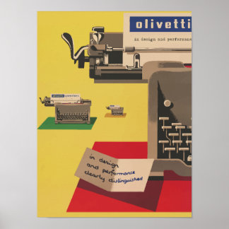 Olivetti Vintage Poster