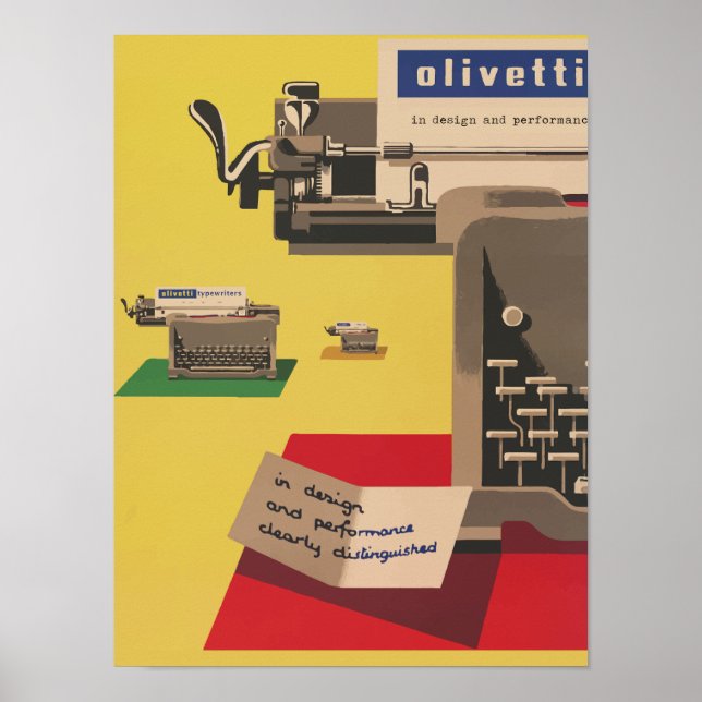 Olivetti Vintage Poster (Framsidan)