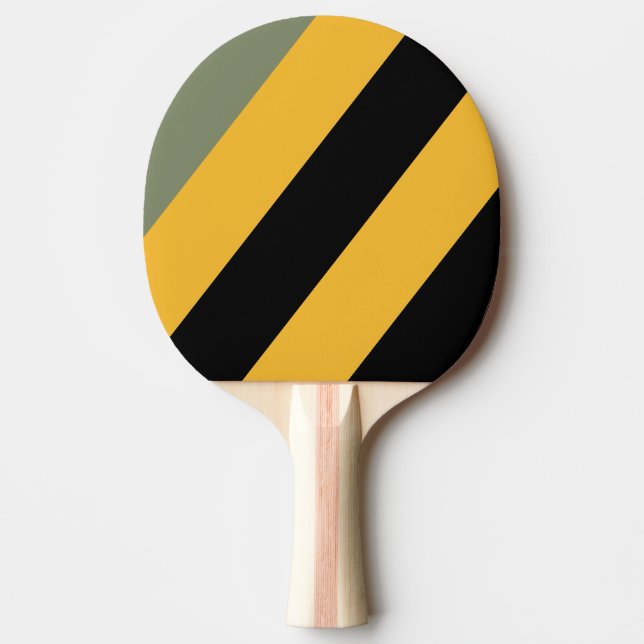 Olivfärgad Nattljus Kraftiga Ränder Pingisracket (Framsidan)