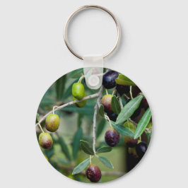 Olivfrukt på Träd Nyckelring