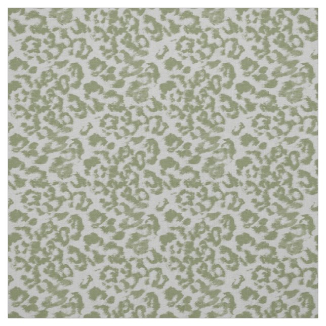 Olivgrå fläckig leopard tyg (Provkarta)
