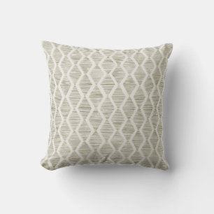 Olivgrön diamantgeometrisk minimalistisk kastkudde kudde