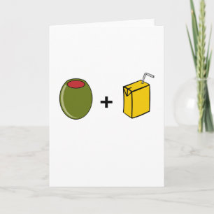 Olivgrön fruktsaft älskar jag dig kort