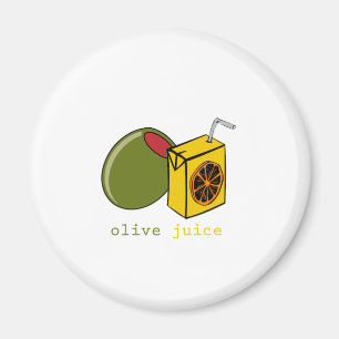 Olivgrön fruktsaft magnet
