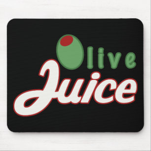 Olivgrön fruktsaft Mousepad Musmatta