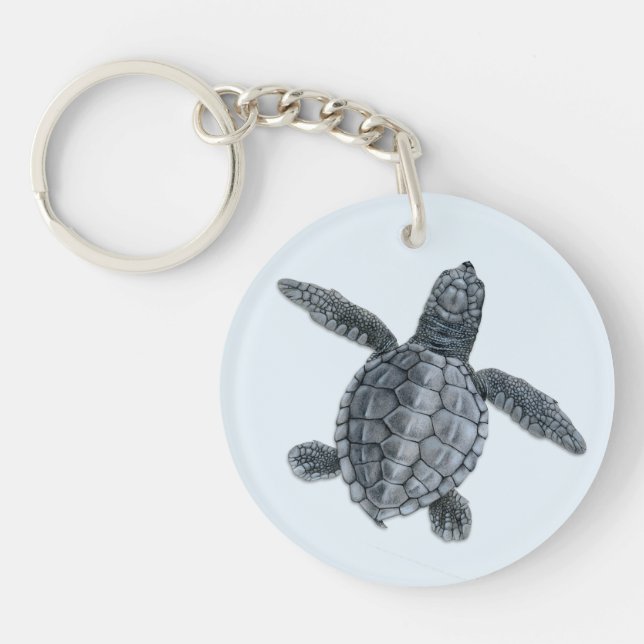 Olivgrön Hatchling Keychain för Ridley (Framsidan)