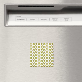 Olivgrön mönster magnet