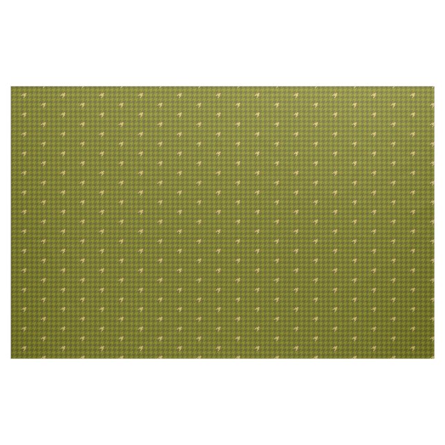 Olivgrön randig tyg med guldaccent (Fat Quarter)