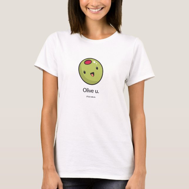Olivgrön T-tröja Tee (Framsida)